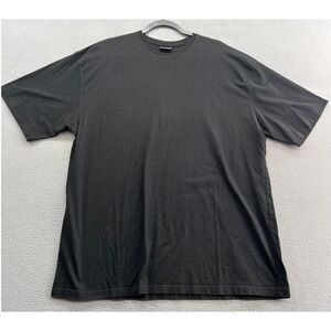 LUXE-T Shirt Mens 2X Luxury Sport Black Tee Cotton Short Sleeve Casual Top